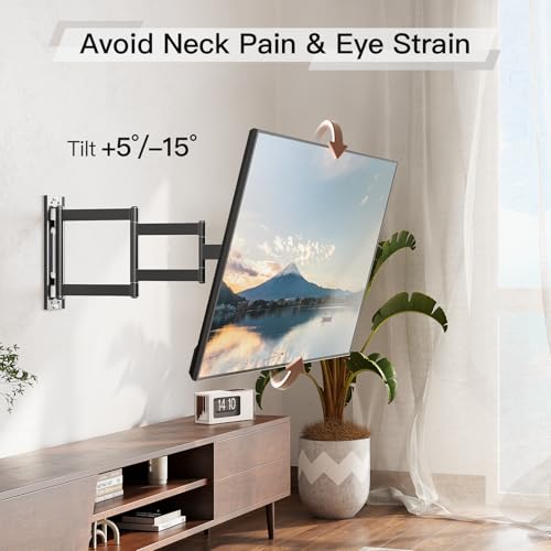 ELIVED 29.5in Long Arm TV Wall Mount for 26-60" TVs, VESA 400x400, 77 Lbs - size: Indoor Arm: 29.5"