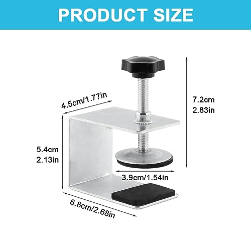 Cabinet Drawer Installation Clamps, 2/4PCS C Clamps Drawer Fixing Clip with Silicone Protect Pad, Woodworking Cabinet Hardware Jig for Door Front Knobs, Pulls Handles Install(Size:4pcs)
