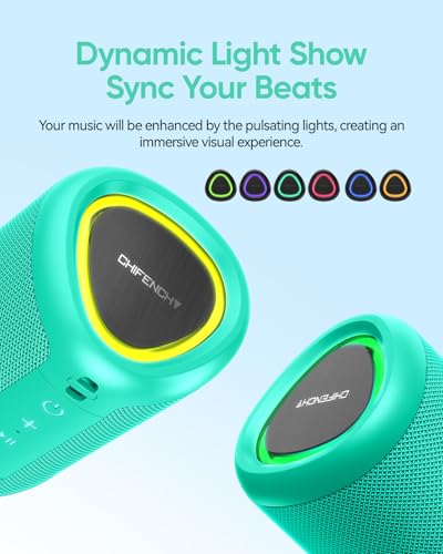 Portable Bluetooth Speaker Beach Essentials: IPX5 Waterproof for Outdoor - color: Teal