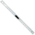 Magnetic Math 1m Ruler, Large Teaching Aids Classroom Math Geometry Tool Set Enhances Classroom Learning, Easily Mounts to Blackboard, Transparent - size: Transparent