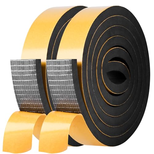 Self Adhesive Foam Tape Weatherstrip 1in x 3/8in x 20Ft High Density Foam Insulation Strips Foam Seal Weather Stripping with Strong Adhesive for Door and Window Sound Isolation Soundproofing - size: 1in x 3/8in x 20Ft