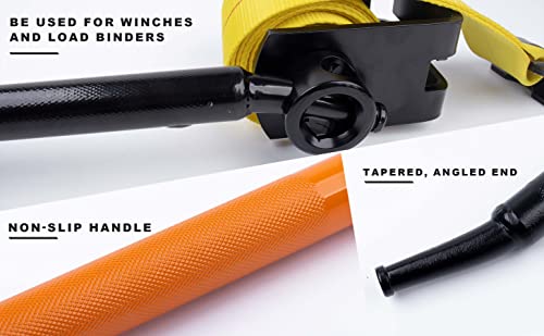 Winch Bar, 40" Combination Winch Bars with Square Head, Black & Green - color: Black & Green, size: 1 Pack