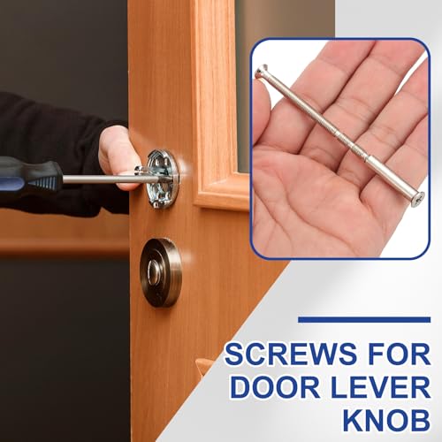 PATIKIL Door Handle Screws M4 x 80mm, 10 Set Cabinet Handle Break Away Screws for Drawer Pull with M4 x 25mm Sleeve Slub Bolt for Door Lever Knob - size: M4 x 80mm