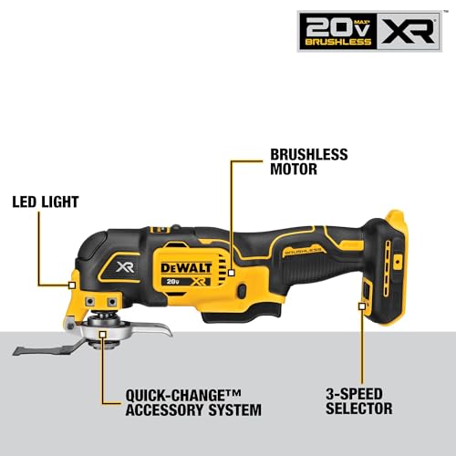 DEWALT 20V MAX 5Ah, Brushless 9 Power Tools with Battery, Charger, Drill, Impact Driver, Reciprocating Saw, Circular Saw, Oscillating Tool, Grinder, Orbit Sander, Impact Wrench, Flashlight (DCK921P1) - style: Brushless / 5Ah (1 batt)