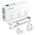 BESTEK Universal Travel Adapter 220V to 110V Converter - color: white