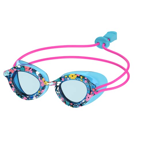 Speedo Kids' Swim Goggles Sunny G Ages 3-8 - color: Bachelor Button Multi Ditsy/Celeste