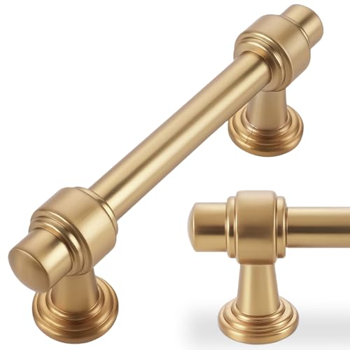 10 Pack 3 Inch(76mm) Champagne Bronze Kitchen Cabinet Handles Cabinet Pulls Gold Drawer Pulls Kitchen Cabinet Hardware Handles Dresser Handles - color: Champagne Bronze, size: 3'' Hole Center(76mm)
