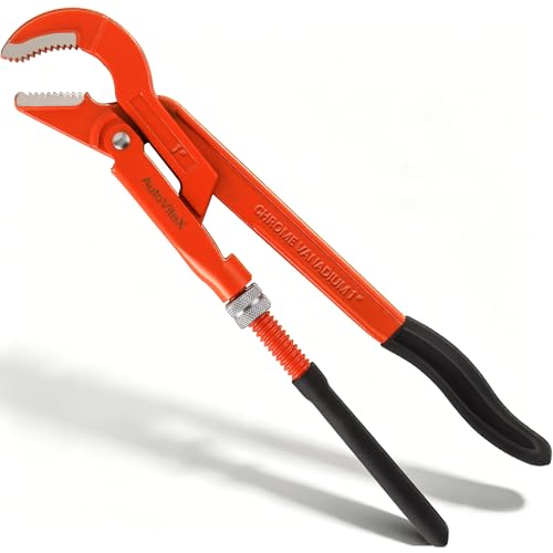 12-Inch 45°Angled Jaw Swedish Pipe Wrench - size: 12inch
