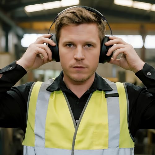 NORTHSKY Ear Muffs for Noise Reduction, 27 dB NRR - ABS Shell, Adjustable Headband, Black