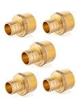 5-PACK EFIELD Pex Crimp Fitting,3/4" x 3/4"NPT Male Adapter(PEX1807021-5) - size: P5, style: 3/4 x 3/4
