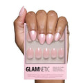 Glamnetic Press On Nails - Short Oval, Glazed Fake Nails 30 Pc Full Kit - color: 2G - Pinch Me