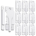 Window Sash Locks for Vertical Horizontal Sliding Window Double Hung Window - color: 10Pcs White