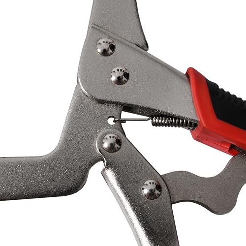 Xiao & Dao Pro 3PCS 6 Inch 8 Inch 11 Inch C Clamp Locking Pliers, Heavy Duty Welding C Clamp Pliers with Swivel Pads, Vise Grip Locking Pliers Face Clamps for Woodworking, Welding, Building