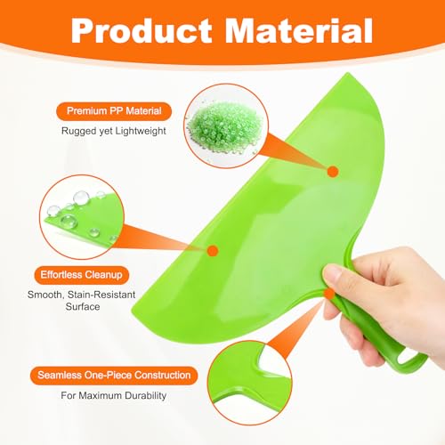 10" Putty Knife 3- Pack Flexible Plastic Drywall Scraper Green