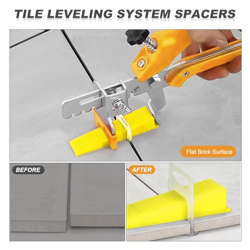 Storystore 4650pcs Tile Leveling System Clips 1/16 Inch Tile Spacers - size: 1/16 Inch 4650 Spacers