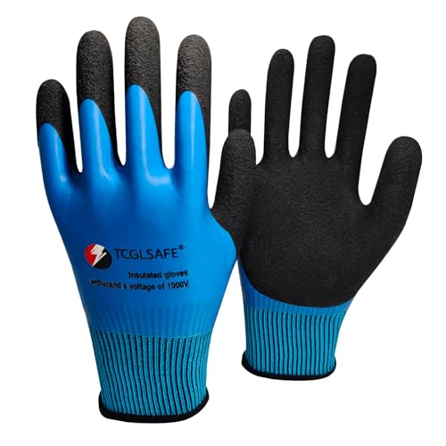 1000V Insulated Rubber Electrician Gloves Non-Slip Safety Work Gloves