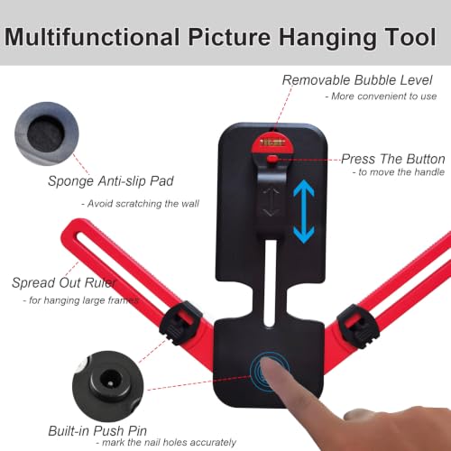 Picture Hanging Tool Kit with Level & Marking Nail