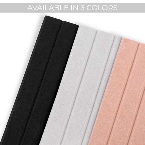 Large Arched Felt Bulletin Board - 6 Customizable Adhesive Tiles with Pins - color: Beige