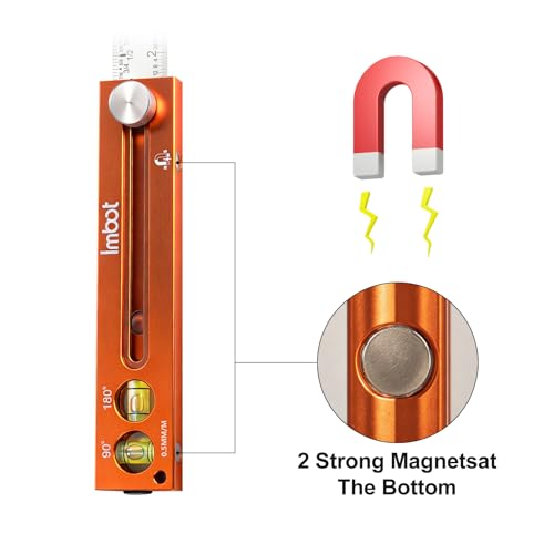 Imbot Adjustable Leveling Marking Ruler for Carpentry Woodworking