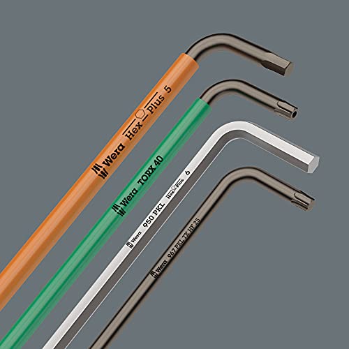 Wera 05022669001 L-Key Set 3950 Spkl/9 SM Metric of Stainless Steel,MULTI - style: L-Key Set
