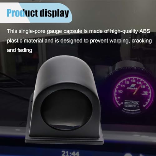 BDZMC Universal 2" 52mm Single Hole Gauge Dashboard Pod (Single Hole) - size: Single Hole