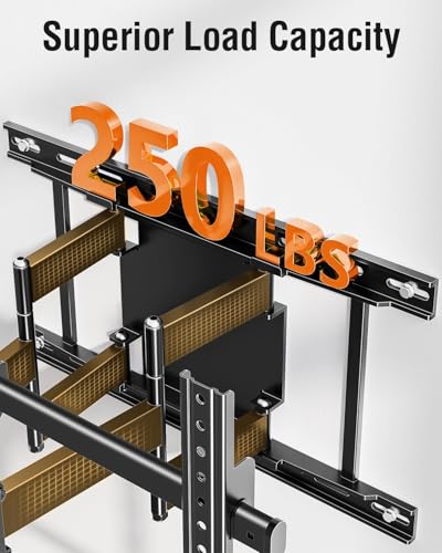 ELIVED Heavy Duty TV Mount for 50-110" TVs, Max VESA 800x600, 250 Lbs Load - size: TV 50-110", Slim Motion