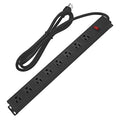 HHOSET Heavy Duty Long 8 Outlets, 14AWG Extension Cord, Black, 25FT, 1 - size: 25ft