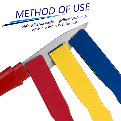 Honoson 6 Pcs Diamond Files Flat Sharpening Hones Color Coded