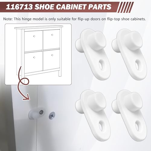 4 Pack Shoe Cabinet Hinge Stopper Replacement Part #116713 - size: 116713 (4 Pack)