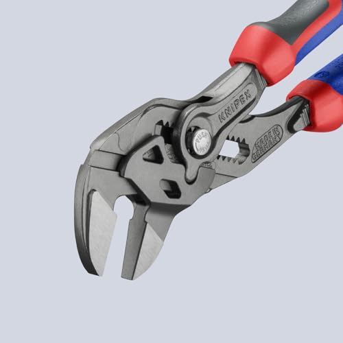KNIPEX Tools 86 02 180 Pliers Wrench, Black Finish Comfort Grip, 7.25-Inch - style: 7.25-Inch Comfort Grip, Black Finish