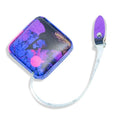 Mini Retractable Soft Tape Measure for Sewing, Fabric, Body Measurements - Sunset - color: Purple sunset