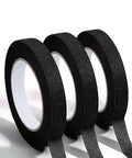 Mr. Pen- Black Masking Tape, 0.6 Inch Wide, 3 Rolls, 3 x 55 Yards, Black - color: Black