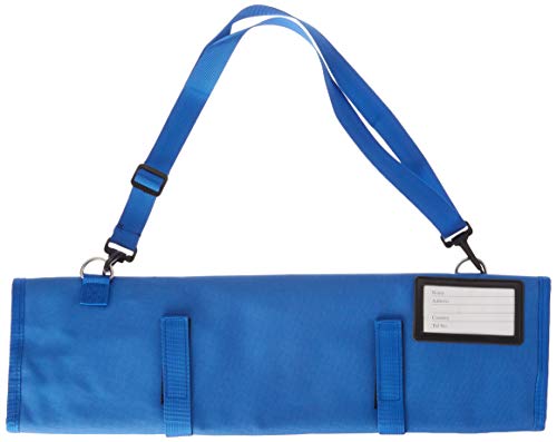 Mercer Culinary 7-Pocket Knife Roll Storage Bag, Blue - style: 7-pocket Knife Roll Storage Bag, Blue