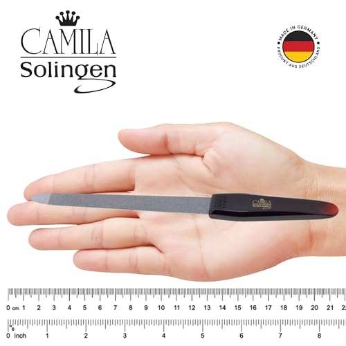 CS19 Sapphire Metal Nail File for Natural Nails Fingernail and Toenail Care, 8" Double Sided Coarse and Fine for Manicure and Pedicure - size: 8 Inch (Pack of 1)