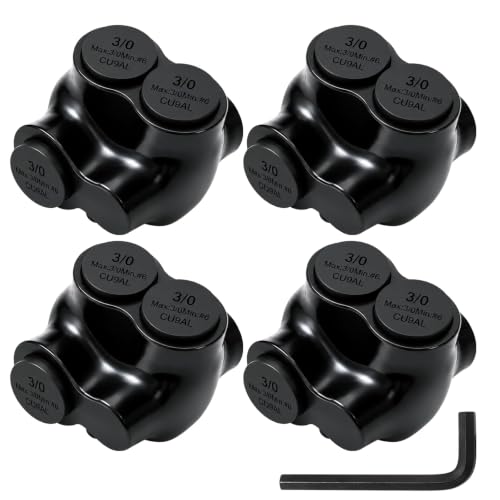 1-Port Single-Sided Inline Splice Connector 3/0-6 AWG - size: 3/0-6AWG