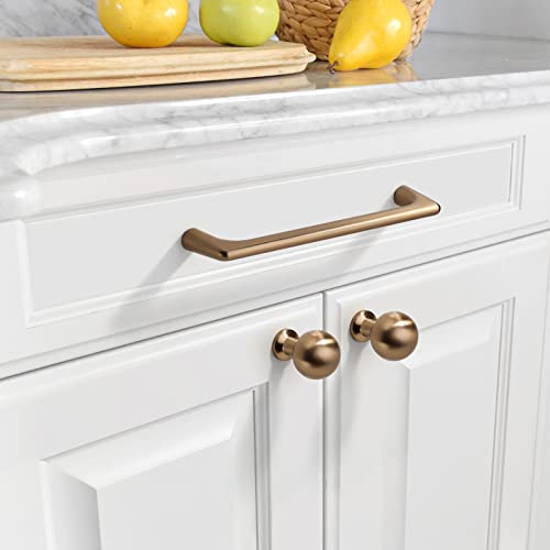 Asidrama 10 Pack 3.75 Inch(96mm) Champagne Bronze Cabinet Pulls Cabinet Handles Cupboard Handles Kitchen Cabinet Hardware for Cupboard Drawer Pulls - color: Champagne Bronze, size: 3.75" Hole Center, style: 10 Pack