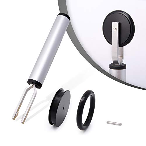 Single Wheel Rubber Seam Roller Car Detailing Tool Vinyl Wrap Applicator for Details Riding Edge-Lines Contour Squeegee Screen Rolling, Portable Handle Soft Rubber Roller for Window Tint Installing
