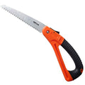 Edward Tools Harden Folding Pruning Saw with SafeGaurd Handle - 7” Hight Hardness Steel 3 Sided Razor Tooth Blade for Cutting Trees and Limbs - Saw for Camping, Hunting, Wood Clearing
