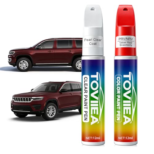 Velvet Red/Snazzberry(PRV/NRV) Touch Up Paint for JEEP - color: (PRV/NRV)Velvet Red/Snazzberry for 2025 Jeep Grand Cherokee/2024 Jeep Grand Cherokee/2025 Jeep Grand Cherokee 4xe/2024 Jeep Grand Cherokee 4xe/2024 Wagoneer
