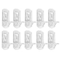 10pcs Locking Shelf Support Pegs, 8mm Shelf Pins Clear Shelf Clips Plastic Shelf Pegs for Shelves, 8mm Peg x 1-3/16" Thick Shelf - size: 8mm Pins