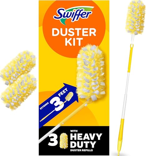Swiffer Duster Kit with 3 ft Extendable Handle