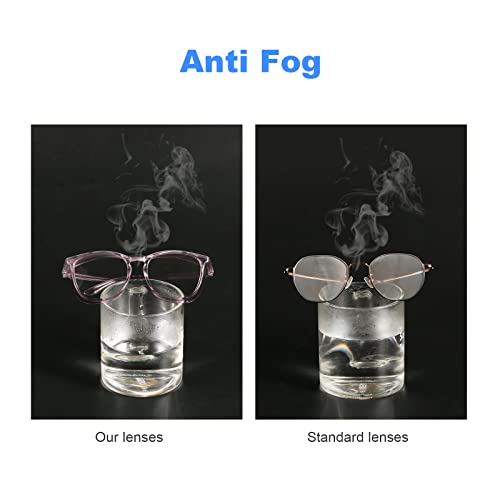 Safety Glasses Goggles for Women Girls Anti Fog Protective Eyewear Glasses - color: Pink+clear