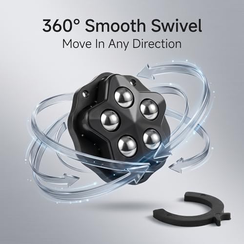 Self Adhesive Caster Wheels: 360 Rotation Furniture Rollers (8, Black)
