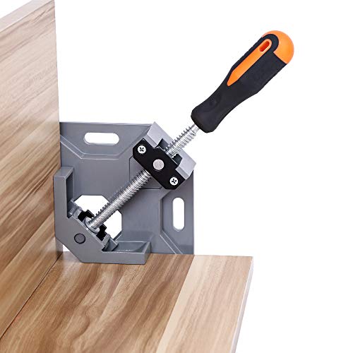 2pcs Corner Clamp - Right Angle 90 Degree Wood Clamps For Woodworking, With Adjustable Swing Jaw Aluminum Alloy Frame, For Welding, DIY Woodworking - style: 2pcs