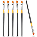 Containlol 6 Pcs 1/2 Inch Acrylic Paint Brushes Angled Flat Art Brush Set