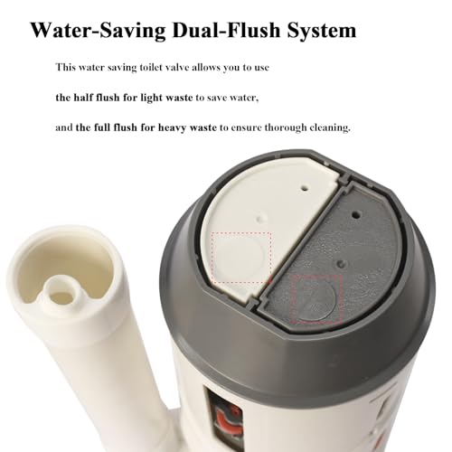 3.2-inch Dual Flush Valve Assembly compatible with Water Ridge One-Piece Toilets C22148C Replaces Parts A700284-GBG1 Outlet Valve