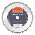 TWIN-TOWN 12-Inch 60 Teeth Steel and Ferrous Metal Cermet Saw Blade with 1-Inch Arbor - size: 12" 60T medium steel