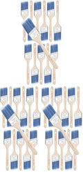 Bates Angle Paint Brushes, 2-Inch, 36 Pack, Treated Wood Handle, Stain & Wall Brushes for Painting Furniture & Walls - color: Wood Handle Angle, size: 36 Pack, 2"