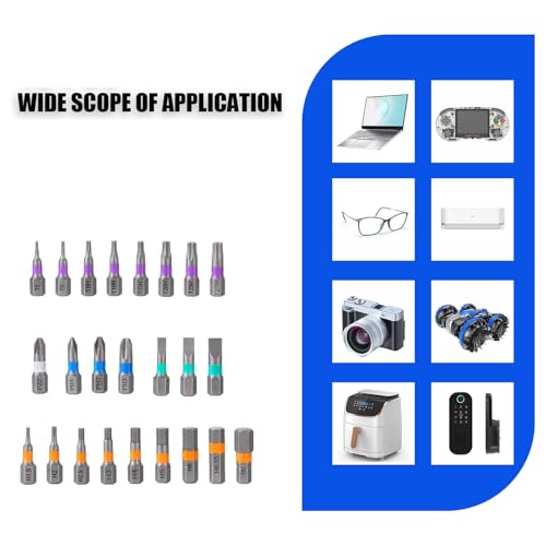 24 in 1 Magnetic Ratchet Screwdriver Set with Detachable T-Handle - color: Grey, size: 24 in 1