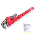 Verida Pipe Wrench 18 Inch, Plumbers Wrench, Chrome Vanadium Steel, Hardness 62HRC, for Water Pipes, Plumbing, Fire Protection Pipe Tools - size: 18 inch